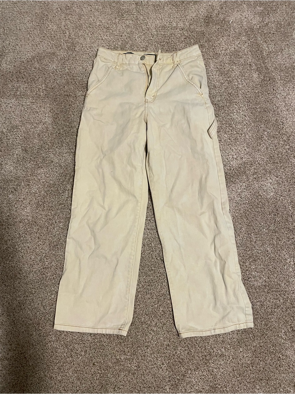 wild fable Light Yellow High-Rise Utility Pants